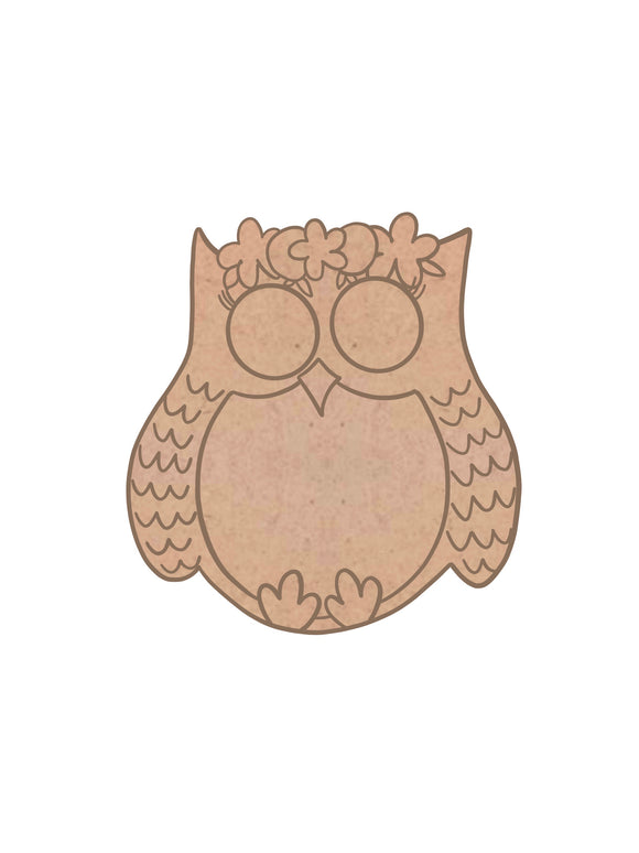 Blank - Floral Owl