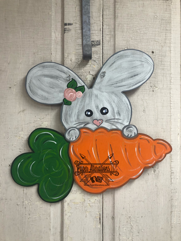 Painted - Bunny With Carrot