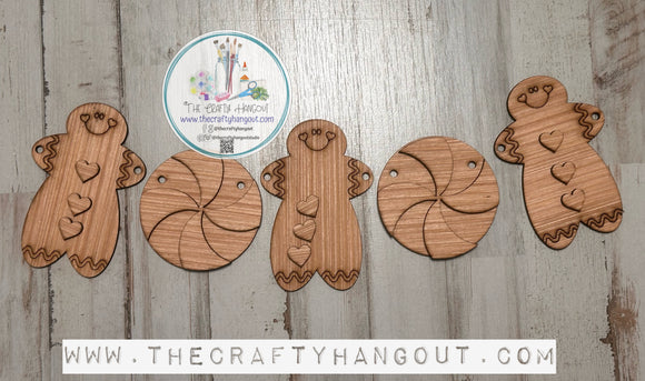 Christmas Gingerbread Peppermint Banner TSM