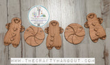 Christmas Gingerbread Peppermint Banner TSM