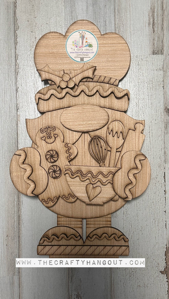 Gingerbread Baking Gnome Shelf Sitter TSM