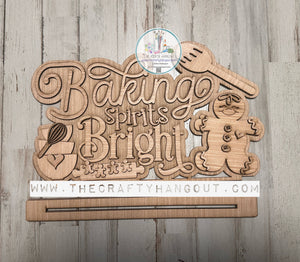 Baking Spirits Bright Gingerbread Shelf Sitter TSM