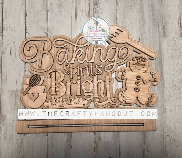 Baking Spirits Bright Gingerbread Shelf Sitter TSM