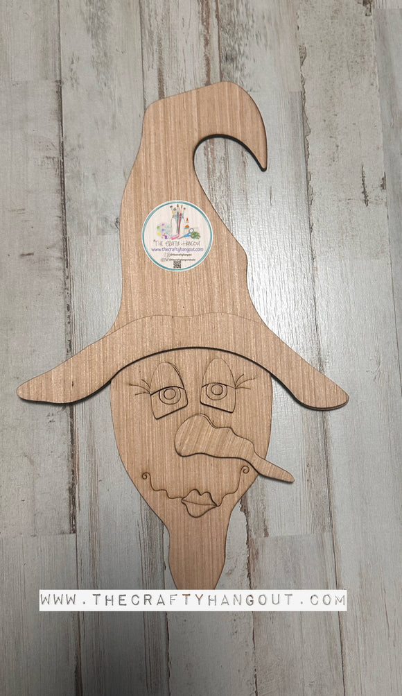 Witch Face Base Door Sign