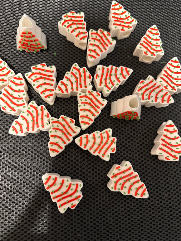 Christmas Cake Straw Toppers