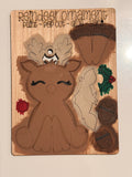 Reindeer pop out ornament diy kit comes