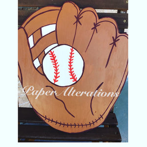 Painted - Baseball Glove & Ball