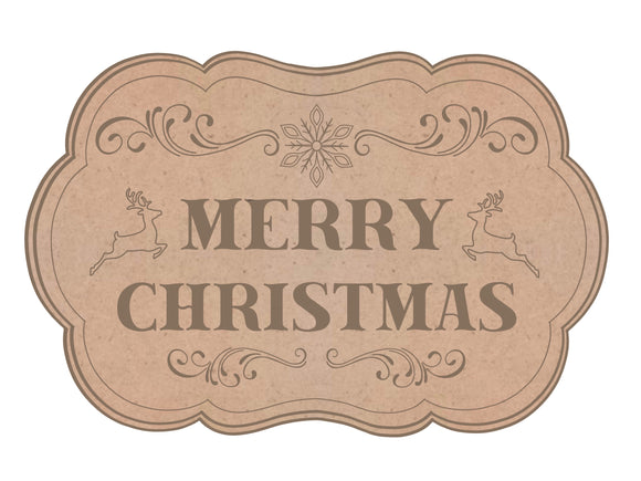 Blank - Merry Christmas Classic Sign