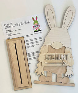 Blank - Gnome Easter Bunny Girl Shelf Sitter
