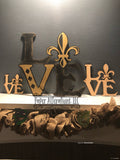 Painted - LOVE Fleur de Lis