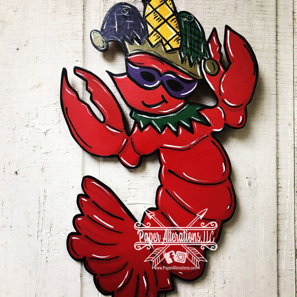 Painted - Mardi Gras Crawfish