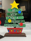 Blank - We wish you a Merry Christmas Tree Shelf Sitter