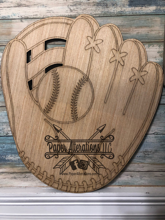 Blank - Baseball Glove with Ball