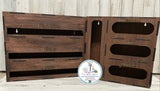 Painted- Wooden Clear storage bag container