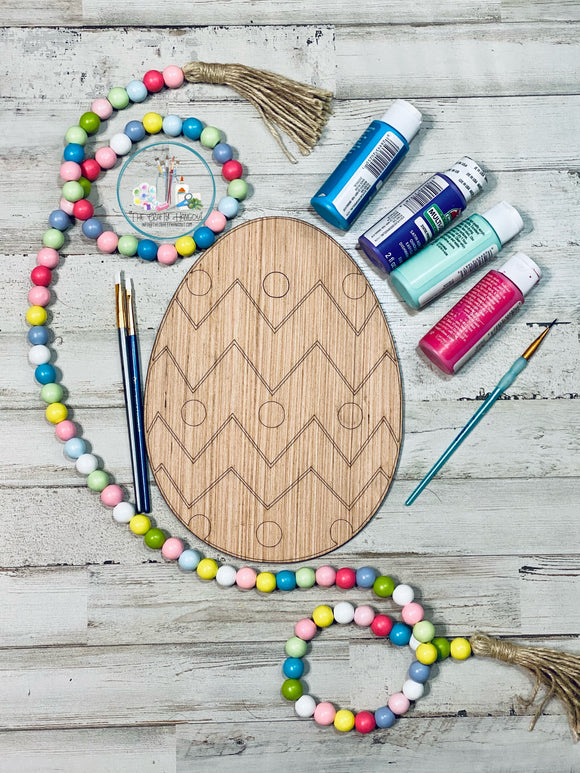 Blank - Easter Egg with Chevron design