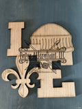 Painted - Love Fleur De Lis with Dome