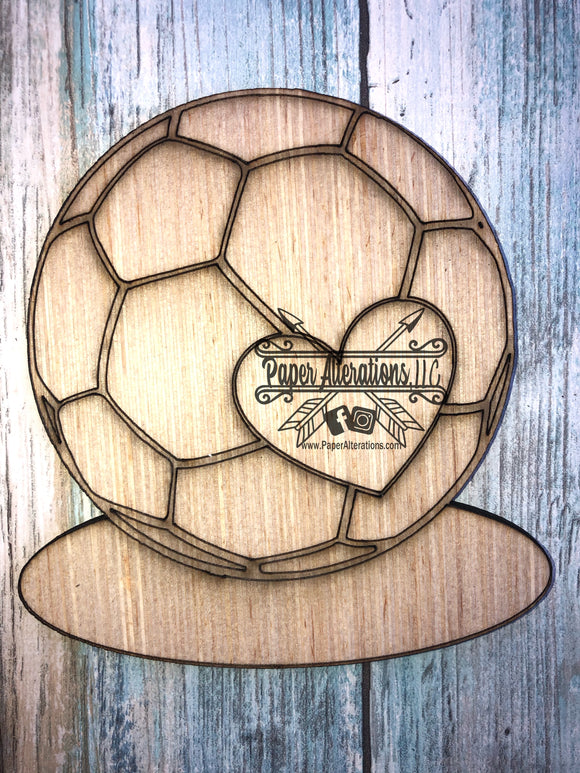 Blank - Soccer Ball with Heart