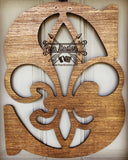 Blank - Fleur de Lis Monogram