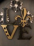 Painted - LOVE Fleur de Lis