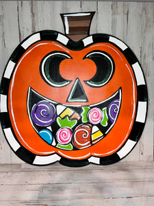 Painted - Candy Jack o lantern.