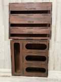 Painted- Wooden Foil storage container