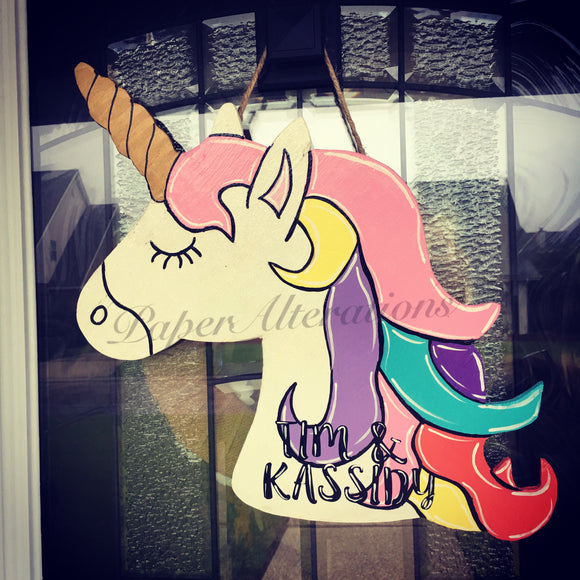 Painted - Unicorn Head