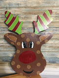 Painted - Reindeer Head 1