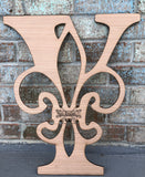 Blank - Fleur de Lis Monogram
