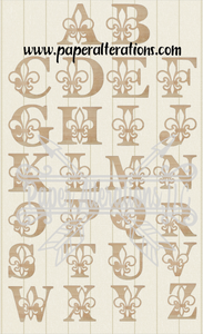 Blank - Fleur de Lis Monogram