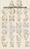 Blank - Fleur de Lis Monogram