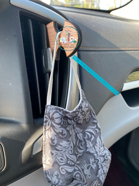 Car vent mask holder
