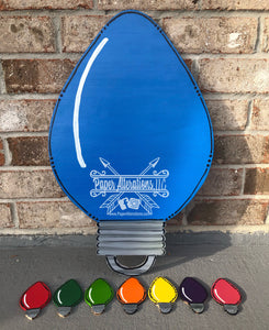 Painted - Christmas Light Bulb