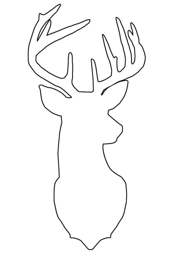 Blank - Deer Head Silhouette
