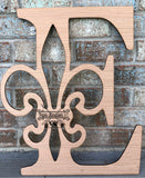 Blank - Fleur de Lis Monogram