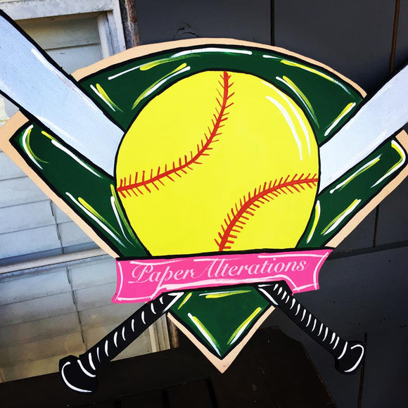 Painted - Softball Trio